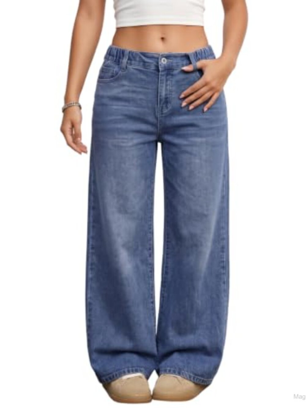 Wide Leg Jeans for Women High Waisted Stretchy Denim